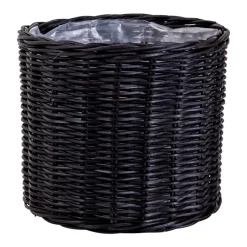 Schwarze Körbe aus Rattan Geflecht - Swan (vierteilig)^Wohnen Discount