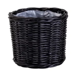 Schwarze Körbe aus Rattan Geflecht - Swan (vierteilig)^Wohnen Discount