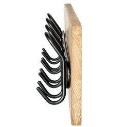 Wohnen Schwarze Metall Hakenleiste mit 8 Haken - Akke