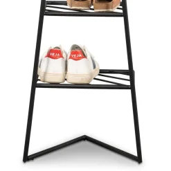 Schwarze Metallgarderobe in modernem Design - Estren^Wohnen Discount