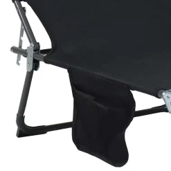 Wohnen Schwarze Sonnenliege zusammenklappbar - Ambia