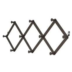 Wohnen Schwarze Wandgarderobe zum Ausziehen - Dorcano