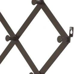 Wohnen Schwarze Wandgarderobe zum Ausziehen - Dorcano