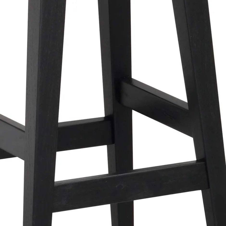 Schwarzer Barhocker in runder Form - Riostar (2er Set)^Wohnen Discount