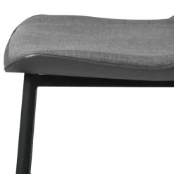 Wohnen Schwarzer Barstuhl mit Schalensitz Kunststoff - Formentera