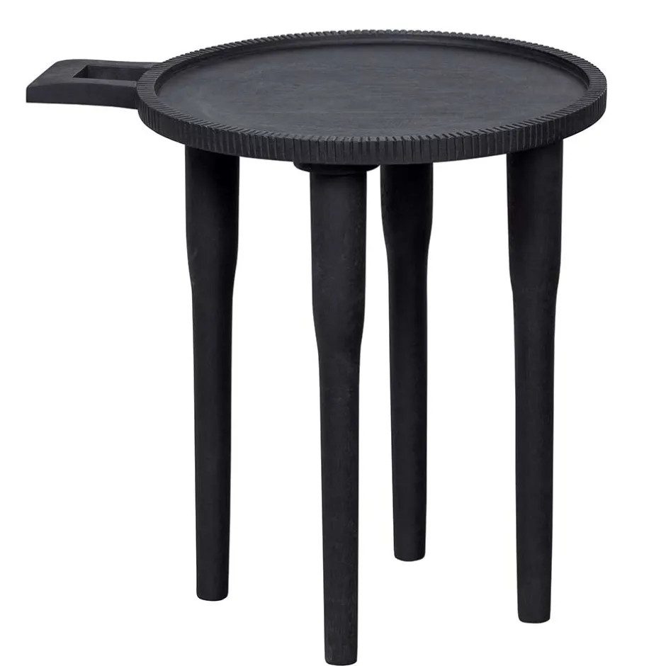 Wohnen Schwarzer Beistelltisch 43x41x35 cm - Natures