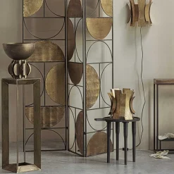 Wohnen Schwarzer Beistelltisch 43x41x35 cm - Natures