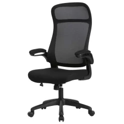 Wohnen Schwarzer Chefsessel mit Mesh Rücken - Vorianca