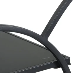 Wohnen Schwarzer Design-Servierwagen aus Metall - Nucina