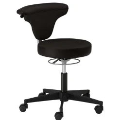 Wohnen Schwarzer Drehstuhl Hocker höhenverstellbar - Careful