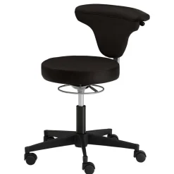 Wohnen Schwarzer Drehstuhl Hocker höhenverstellbar - Careful