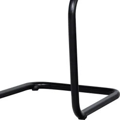 Wohnen Schwarzer Freischwinger aus Kunstrattan - Babette (2er Set)