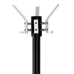 Schwarzer Garderobenstaender aus Stahl mit Aluminium - Leeward^Wohnen Best