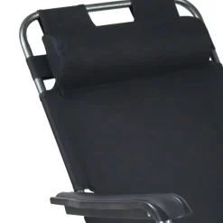 Schwarzer Liegestuhl klappbar - Conceppa^Wohnen Outlet