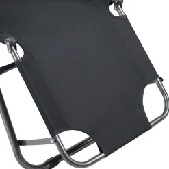 Schwarzer Liegestuhl klappbar - Conceppa^Wohnen Outlet