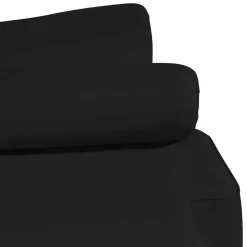 Wohnen Schwarzer Ohrenbackensessel aus Kunstleder - Yannik