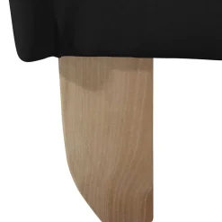 Wohnen Schwarzer Ohrenbackensessel aus Kunstleder - Yannik