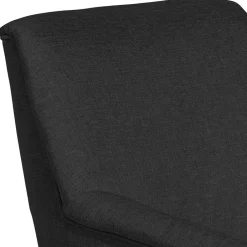 Schwarzer Polstersessel aus Webstoff - Chiosma^Wohnen