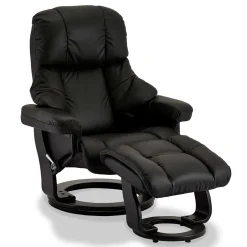 Schwarzer Relaxsessel mit Fußablage - Nautygo (zweiteilig)^Wohnen Sale