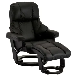 Schwarzer Relaxsessel mit Fußablage - Nautygo (zweiteilig)^Wohnen Sale