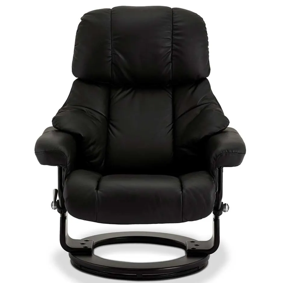 Schwarzer Relaxsessel mit Fußablage - Nautygo (zweiteilig)^Wohnen Sale