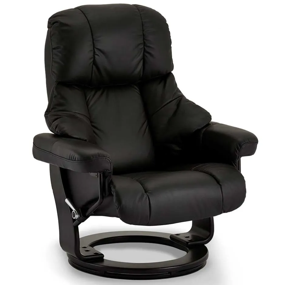 Schwarzer Relaxsessel mit Fußablage - Nautygo (zweiteilig)^Wohnen Sale
