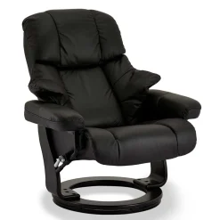 Schwarzer Relaxsessel mit Fußablage - Nautygo (zweiteilig)^Wohnen Sale