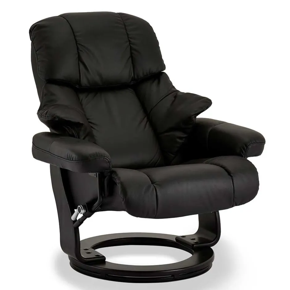 Schwarzer Relaxsessel mit Fußablage - Nautygo (zweiteilig)^Wohnen Sale
