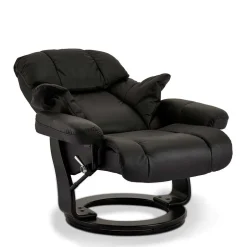 Schwarzer Relaxsessel mit Fußablage - Nautygo (zweiteilig)^Wohnen Sale