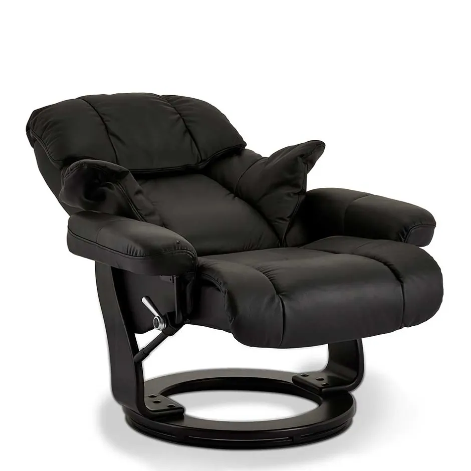 Schwarzer Relaxsessel mit Fußablage - Nautygo (zweiteilig)^Wohnen Sale