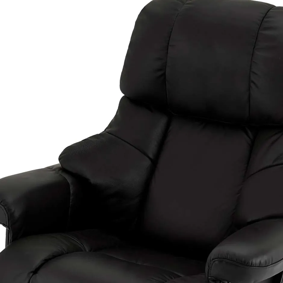 Schwarzer Relaxsessel mit Fußablage - Nautygo (zweiteilig)^Wohnen Sale