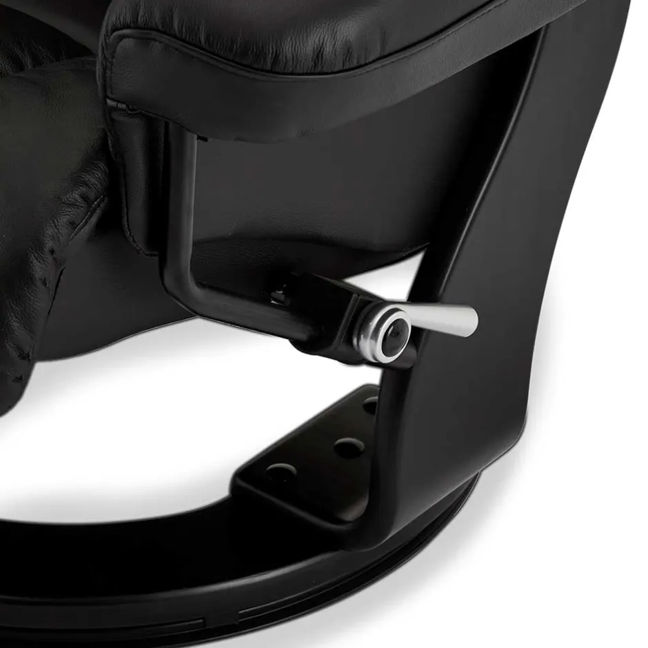 Schwarzer Relaxsessel mit Fußablage - Nautygo (zweiteilig)^Wohnen Sale