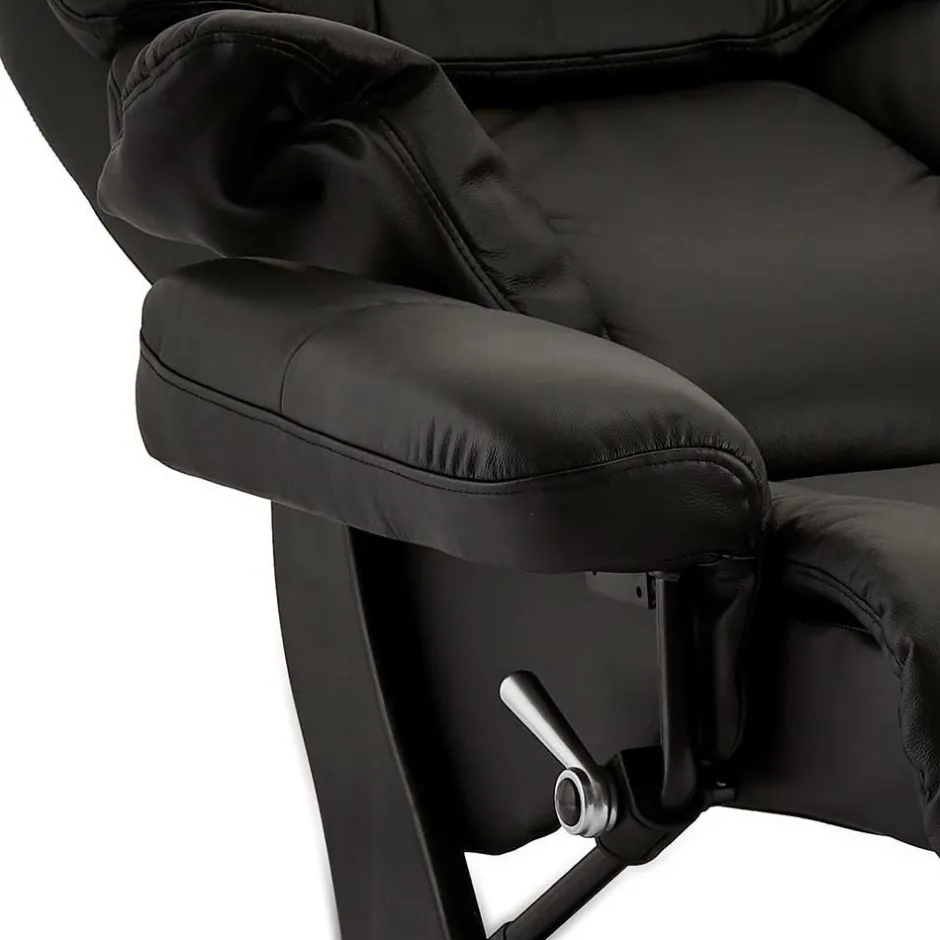 Schwarzer Relaxsessel mit Fußablage - Nautygo (zweiteilig)^Wohnen Sale