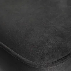 Schwarzer Retro Samt Barstuhl in zwei Höhen - Abelless^Wohnen Best