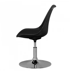 Wohnen Schwarzer Schalenstuhl drehbar & höhenverstellbar - Alberton