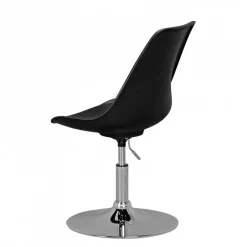 Wohnen Schwarzer Schalenstuhl drehbar & höhenverstellbar - Alberton