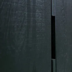 Wohnen Schwarzer Schrank aus Holz & Metall - Almery