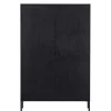 Wohnen Schwarzer Schrank mit Doppeltür - 100x155x40 - Burgossi
