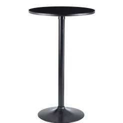 Wohnen Schwarzer Stehtisch in Rund 60 cm - Cleva