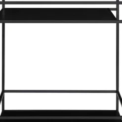 Wohnen Schwarzer Teewagen auf Metallrollen - Kalinca