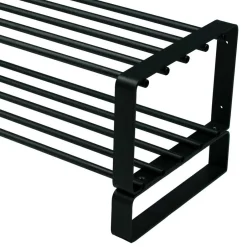 Schwarzes Schuh-Regal aus Stahl - Satroni^Wohnen Clearance