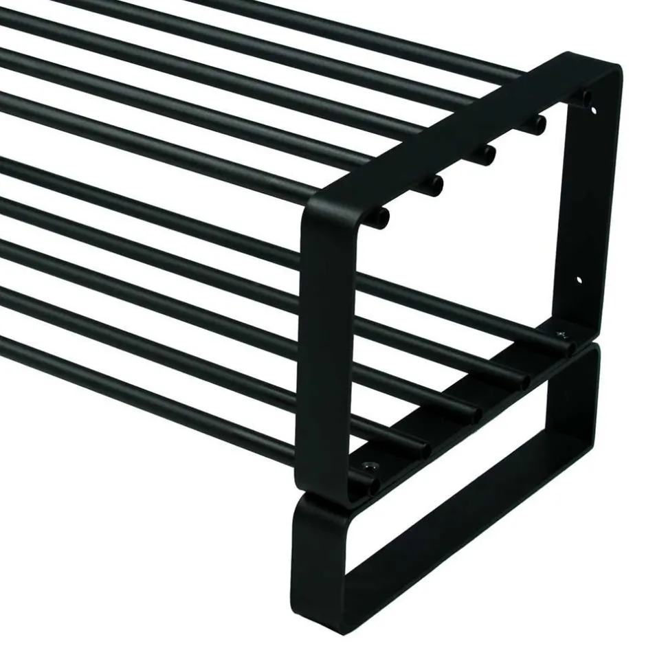 Schwarzes Schuh-Regal aus Stahl - Satroni^Wohnen Clearance