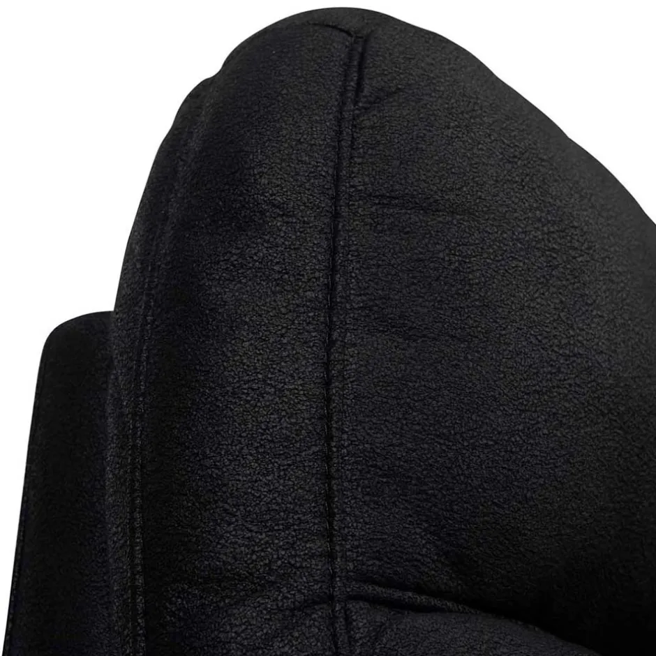 Wohnen Schwarzes Zweier Sofa mit Relaxfunktion - Salma