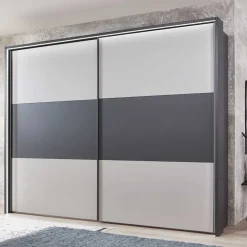 Wohnen Schwebetüren Kleiderschrank in Hellgrau & Dunkelgrau - Guadiana