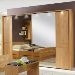 Wohnen Schwebetürenschrank Bordeaux aus Erle