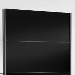 Wohnen Schwebetürenschrank Carno mit Schwarzglas