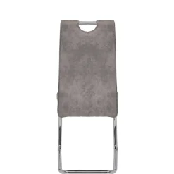 Wohnen Schwingstuhl aus Microfaser Grau - Kirana (Set)