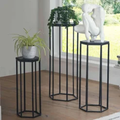 Wohnen Sechseckige Beistelltische 3-Satz - Lombadossa (dreiteilig)