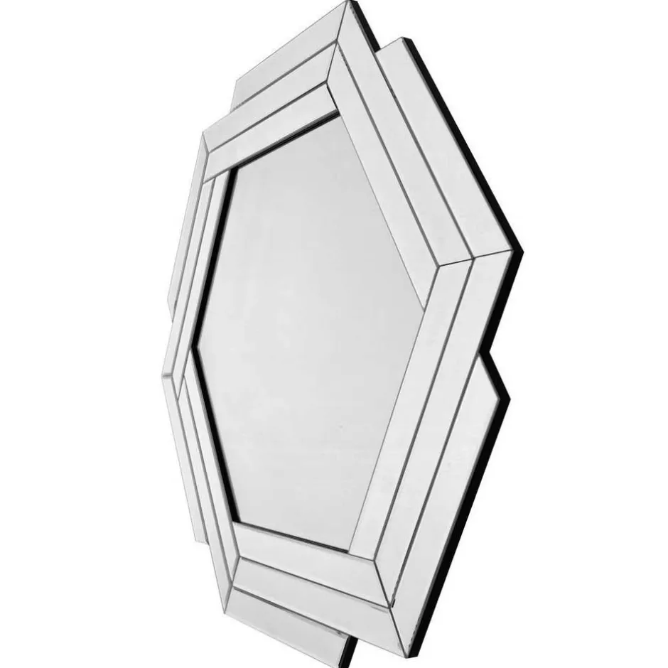 Wohnen Sechseckiger Design Spiegel für Wandmontage - Gionta