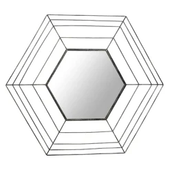 Sechseckiger Spiegel im Spinnweben Design - Vivenda^Wohnen Discount